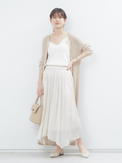 ワイドリブロングカーディガン