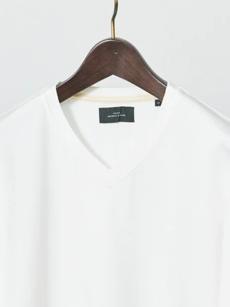 【Vネック】ECO VERO レーヨンポンチTシャツ / ロンT
