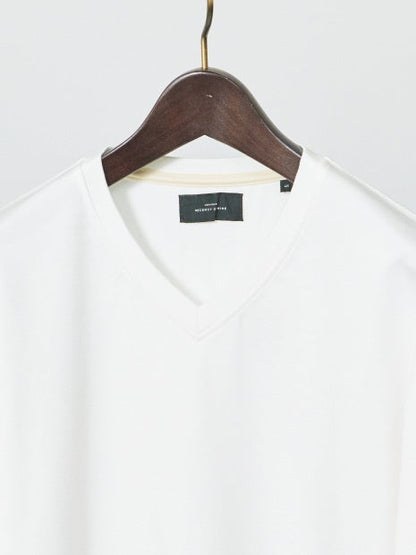 【Vネック】ECO VERO レーヨンポンチTシャツ / ロンT