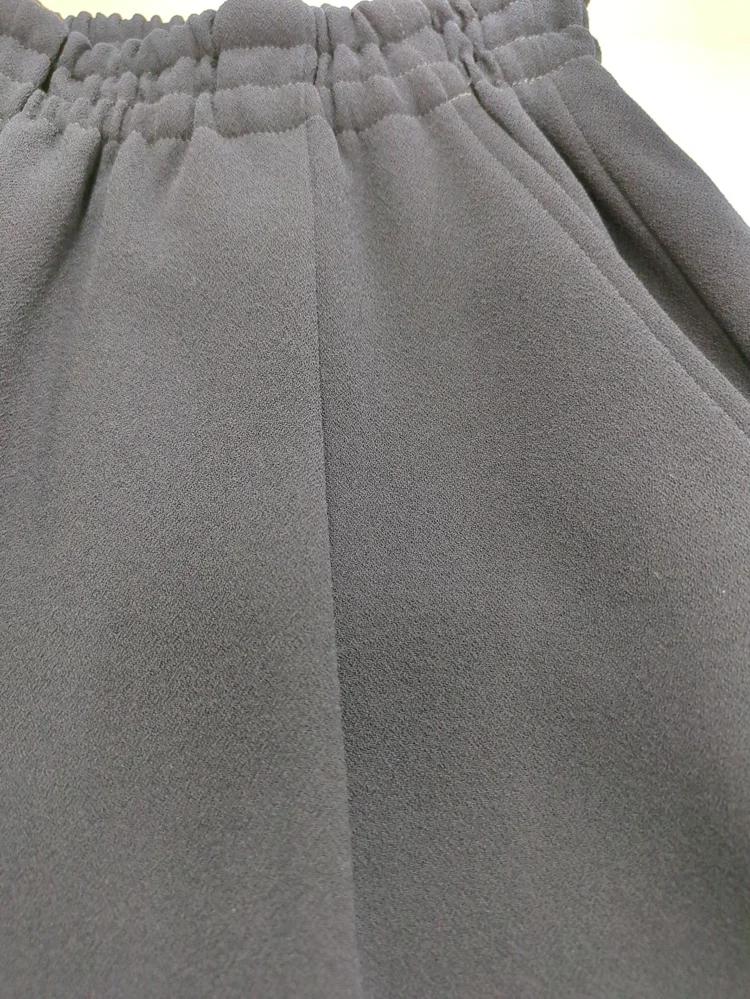 裾レースジョーゼットパンツ
