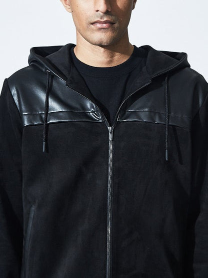 【セットアップ対応】ハイテンション レザー ジップパーカー