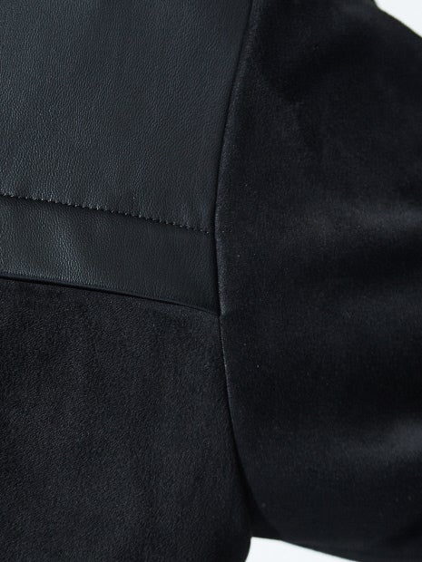 【セットアップ対応】ハイテンション レザー ジップパーカー