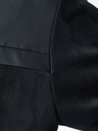 【セットアップ対応】ハイテンション レザー ジップパーカー