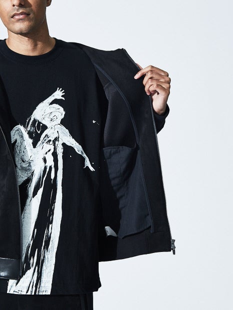 【セットアップ対応】ハイテンション レザー ジップパーカー