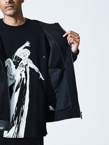 【セットアップ対応】ハイテンション レザー ジップパーカー