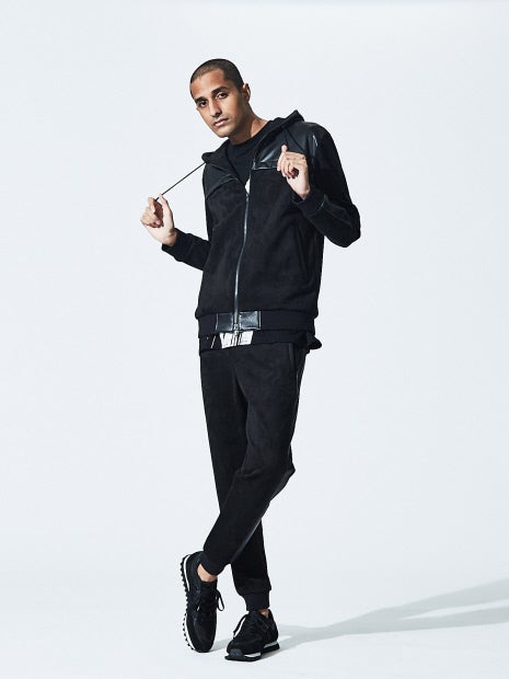 【セットアップ対応】ハイテンション レザー ジップパーカー