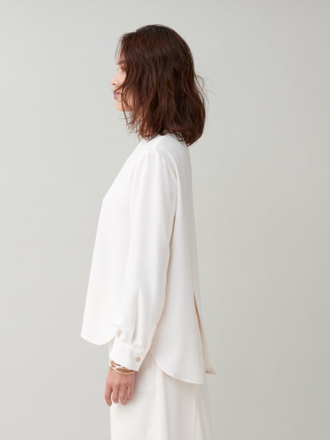 【セットアップ対応】ピーチピケブラウス