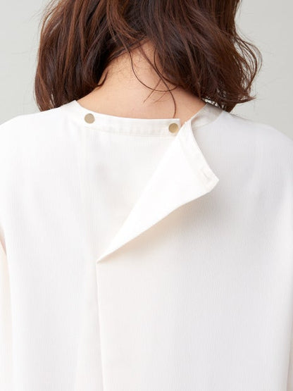 【セットアップ対応】ピーチピケブラウス