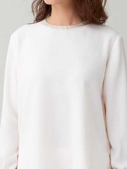 【セットアップ対応】ピーチピケブラウス