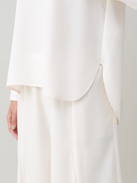 【セットアップ対応】ピーチピケブラウス