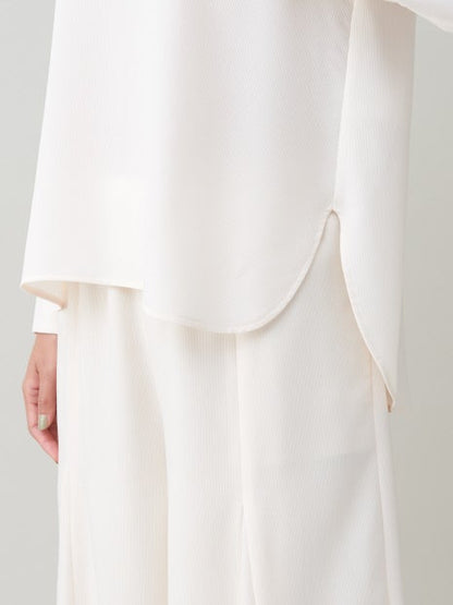 【セットアップ対応】ピーチピケブラウス