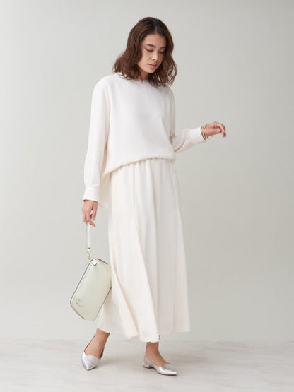 【セットアップ対応】ピーチピケブラウス