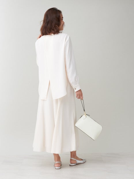 【セットアップ対応】ピーチピケブラウス