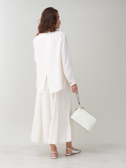 【セットアップ対応】ピーチピケブラウス