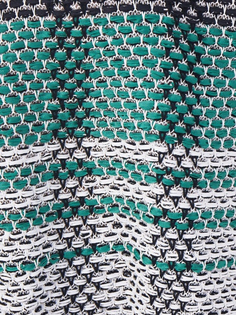 チェックジャガードニット