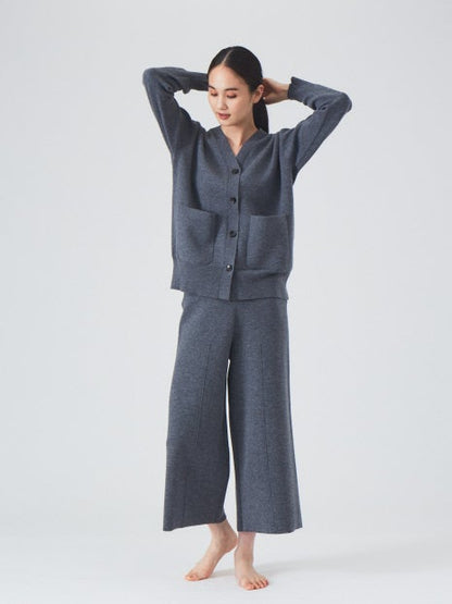 圧縮ニットカーディガン