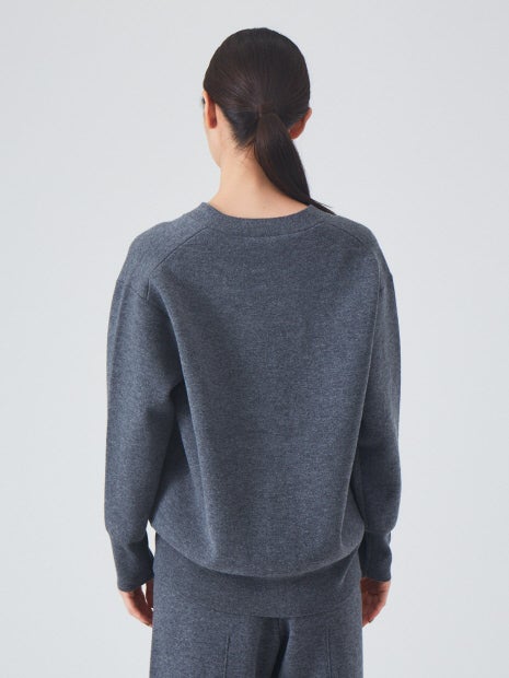 圧縮ニットカーディガン