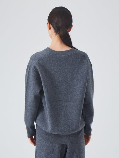 圧縮ニットカーディガン