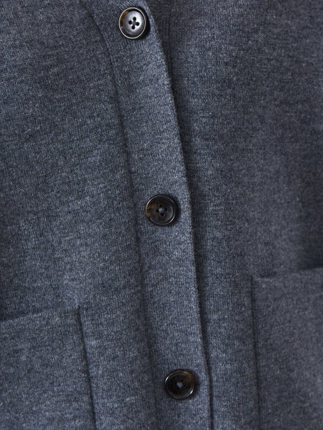 圧縮ニットカーディガン