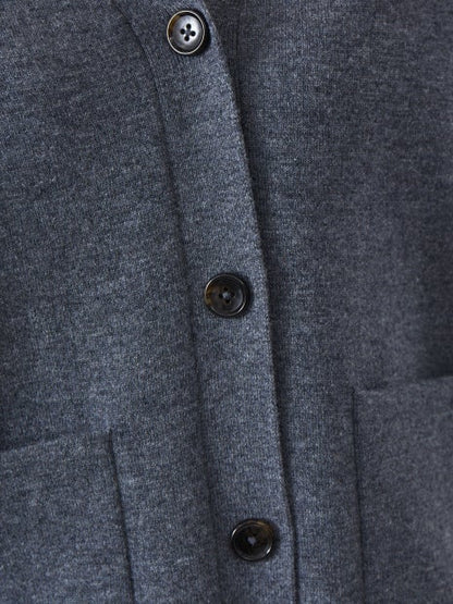 圧縮ニットカーディガン