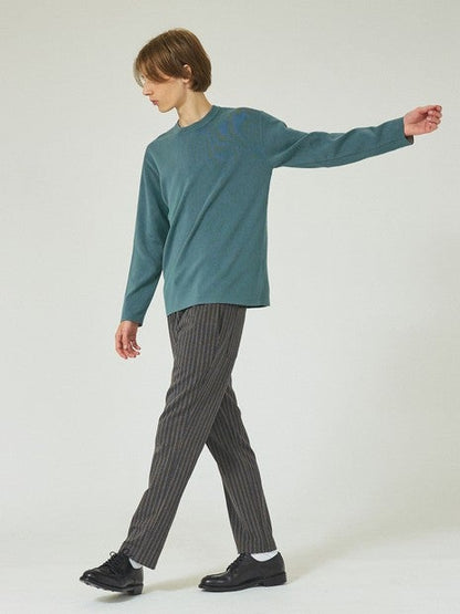 総針 プルオーバー ニット / クルーネックニット