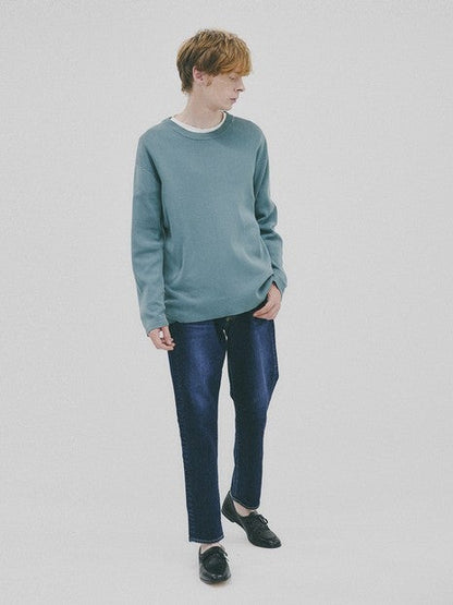 総針 プルオーバー ニット / クルーネックニット