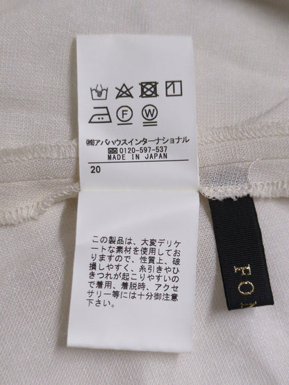 ウエストベルトノースリーブブラウス