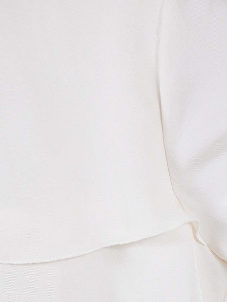 ブライトツイルティアードブラウス