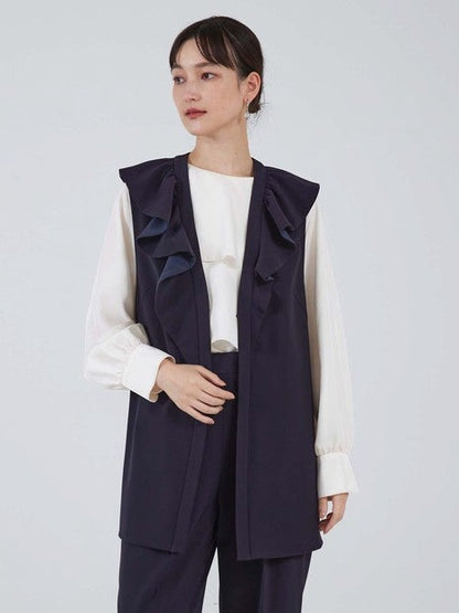 ブライトツイルティアードブラウス