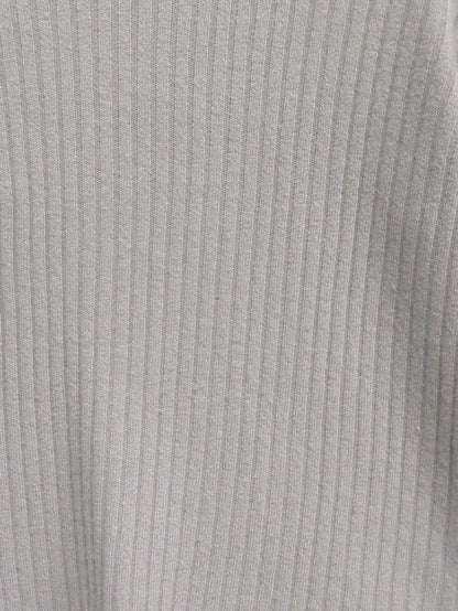 フーディーワイドリブニット