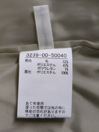 ウールギャバ2タックパンツ