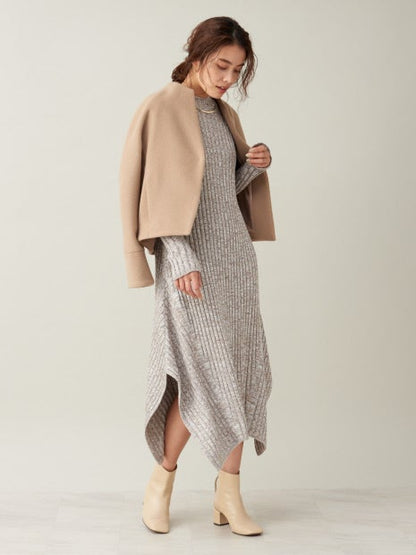 カラーミックス2WAYニットワンピース