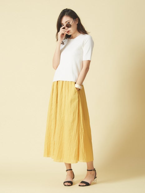 シャドーストライププリーツパンツ