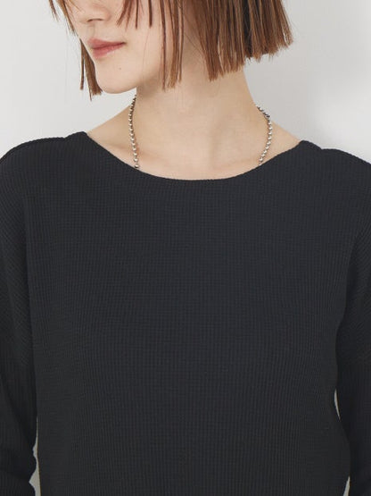 ワッフルフレアワンピース