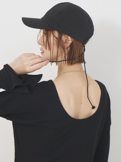 ワッフルフレアワンピース