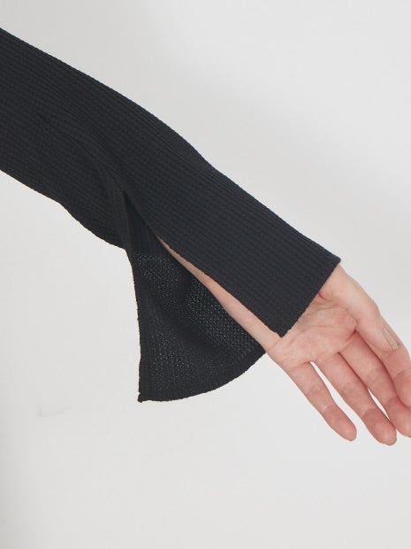 ワッフルフレアワンピース