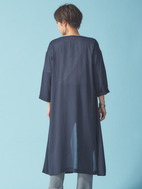 キュプラサテンライトガウン