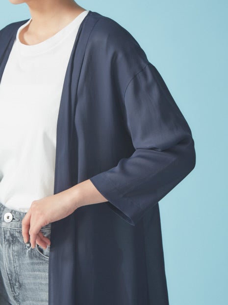 キュプラサテンライトガウン