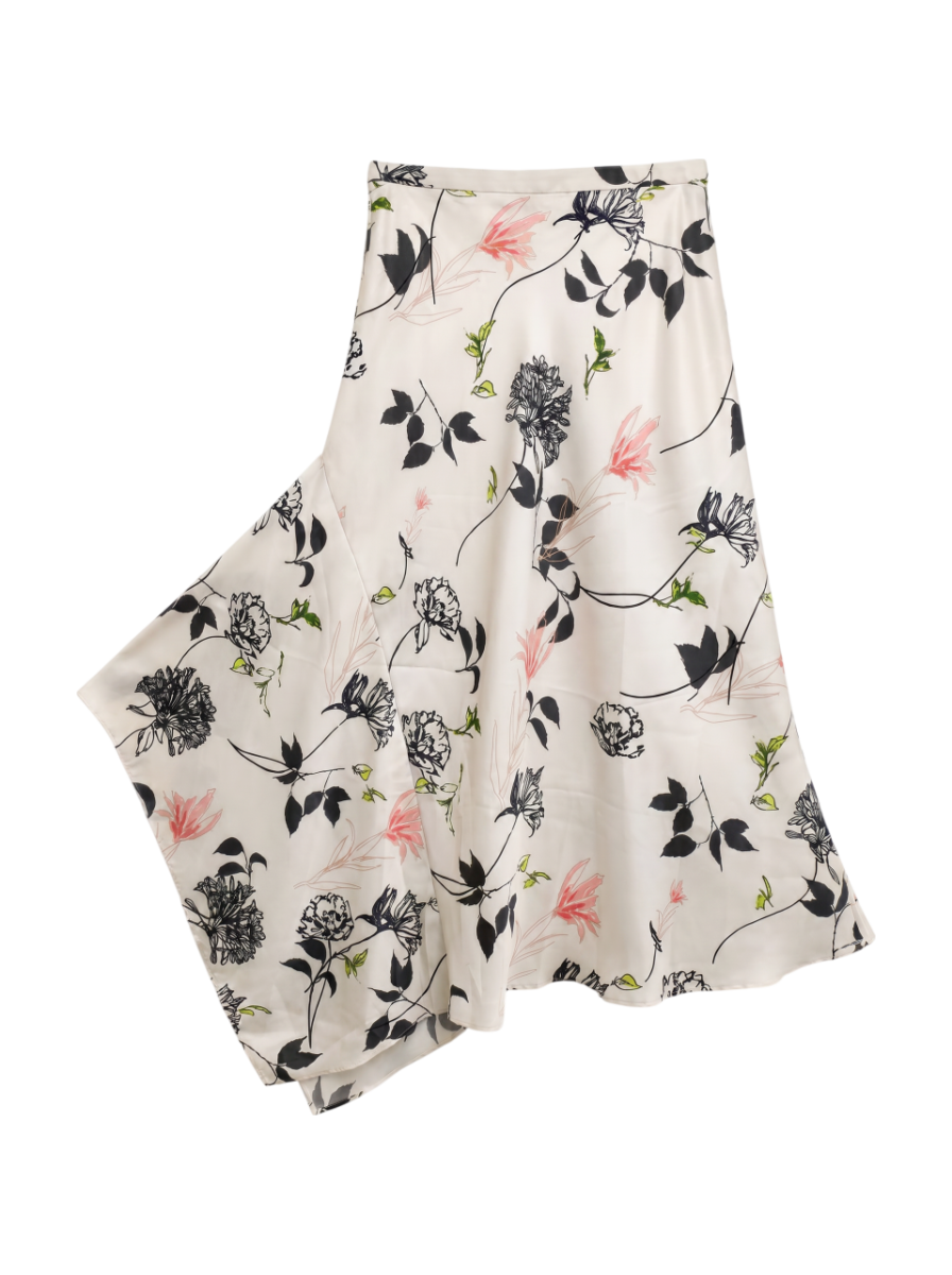 フラワープリントスカート