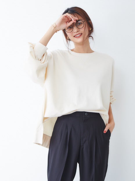 オーバーサイズ裏毛スウェット