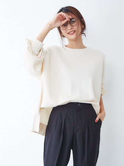 オーバーサイズ裏毛スウェット