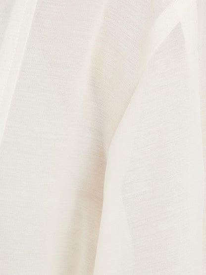 ボリュームスリーブシアーブラウス