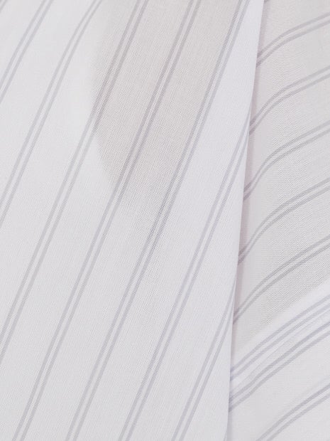 後ボタンフレンチスリーブシャツ