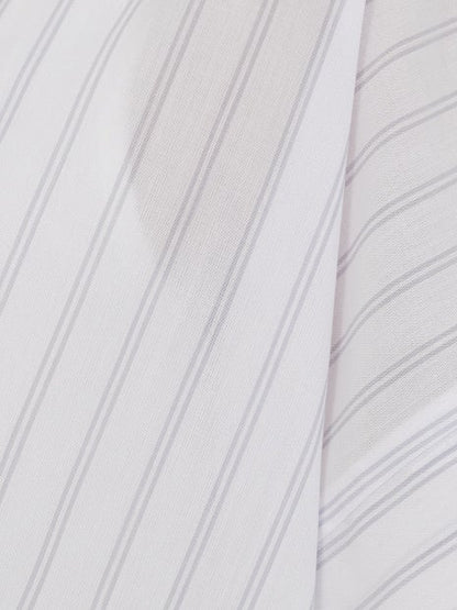 後ボタンフレンチスリーブシャツ