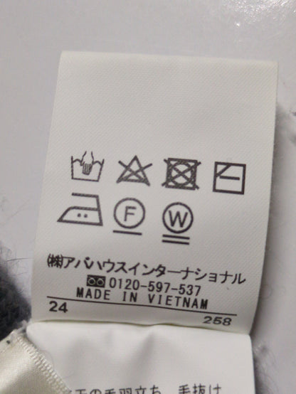 ラクーン混パフスリーブニットプルオーバー