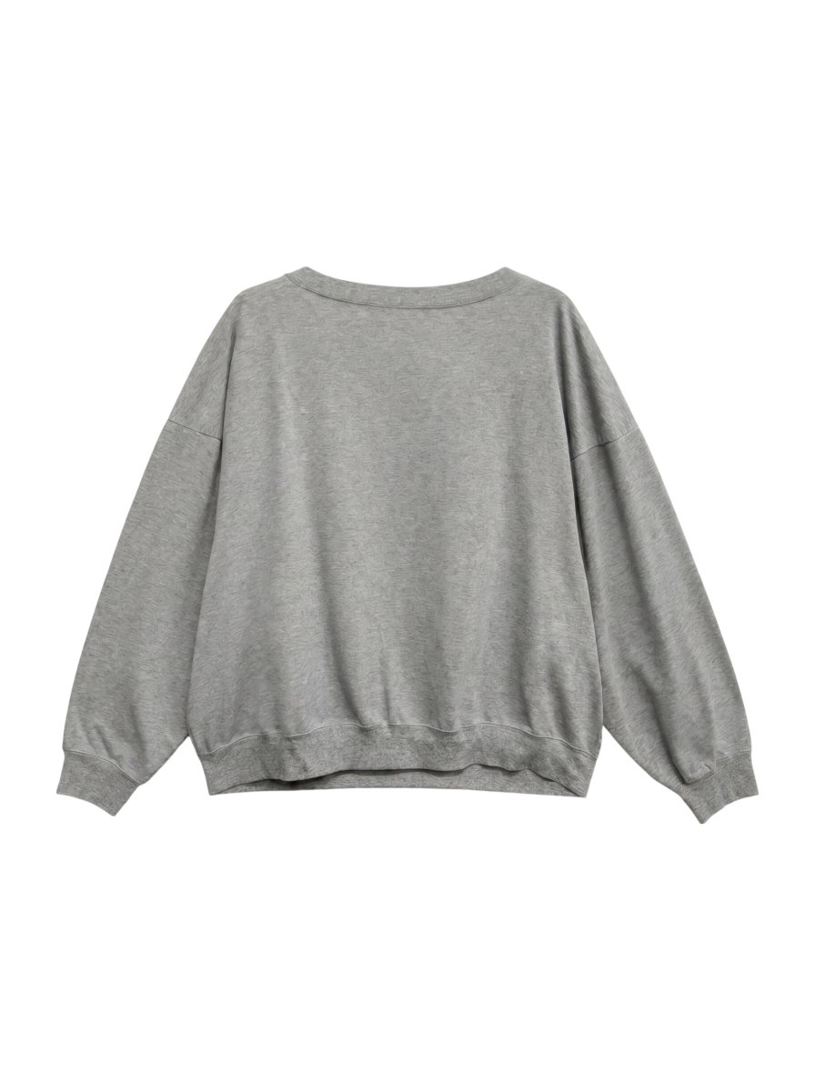 ゆるシルエットバックヘンリーカットプルオーバー