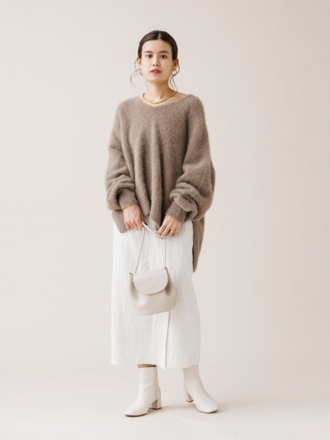 ふくれジャガードタイトスカート