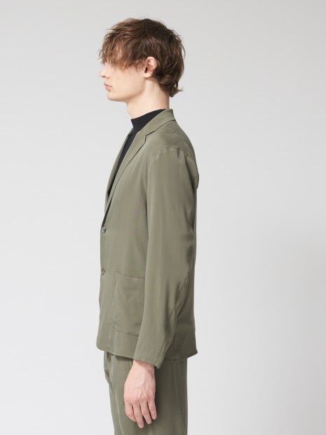 【セットアップ対応】シルクツイルストレッチジャケット