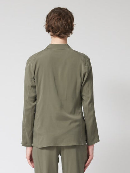 【セットアップ対応】シルクツイルストレッチジャケット