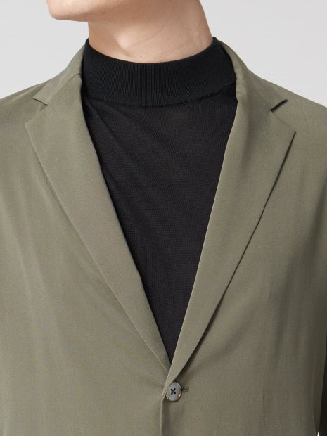 【セットアップ対応】シルクツイルストレッチジャケット